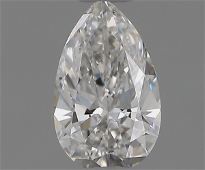 Picture of Natural Diamond 0.50 Carats, Pear with  Cut, F Color, IF Clarity and Certified by GIA