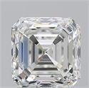 Diamante Natural 2.01 quilates, Asscher , Color H, claridad VS1 y certificado GIA
