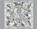 Natural Diamond 0.94 Carats, Princess with  Cut, J Color, SI1 Clarity and Certified by GIA