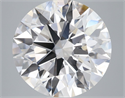 Lab Grown Diamond 6.07 Carats, Round with Ideal Cut, E Color, VS2 Clarity and Certified by IGI