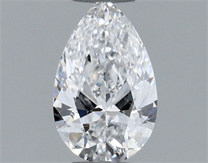 Picture of Natural Diamond 0.40 Carats, Pear with  Cut, E Color, SI1 Clarity and Certified by GIA