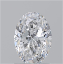 Natural Diamond 1.20 Carats, Oval with  Cut, E Color, SI1 Clarity and Certified by GIA