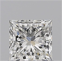 Natural Diamond 0.70 Carats, Princess with  Cut, H Color, VVS2 Clarity and Certified by GIA