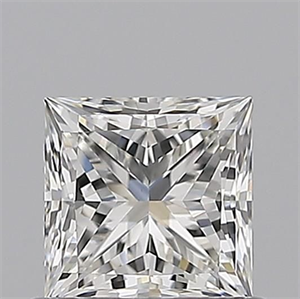Picture of Natural Diamond 0.70 Carats, Princess with  Cut, H Color, VVS2 Clarity and Certified by GIA
