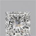 Natural Diamond 0.70 Carats, Princess with  Cut, H Color, VVS2 Clarity and Certified by GIA