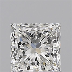 Picture of Natural Diamond 0.70 Carats, Princess with  Cut, H Color, VVS2 Clarity and Certified by GIA