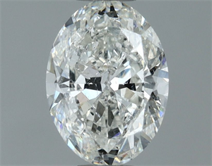 Picture of Natural Diamond 1.00 Carats, Oval with  Cut, G Color, SI2 Clarity and Certified by IGI