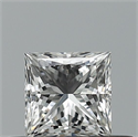 Natural Diamond 0.41 Carats, Princess with  Cut, E Color, VVS1 Clarity and Certified by GIA