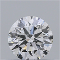 Natural Diamond 0.41 Carats, Round with Very Good Cut, D Color, SI2 Clarity and Certified by GIA