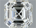 Natural Diamond 1.01 Carats, Asscher with  Cut, I Color, VVS2 Clarity and Certified by IGI