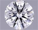 Lab Grown Diamond 1.38 Carats, Round with Ideal Cut, F Color, SI1 Clarity and Certified by IGI