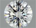 Natural Diamond 0.56 Carats, Round with Excellent Cut, H Color, VVS1 Clarity and Certified by GIA