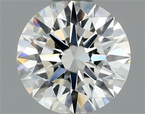 Picture of Natural Diamond 0.56 Carats, Round with Excellent Cut, H Color, VVS1 Clarity and Certified by GIA