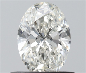 Picture of Natural Diamond 0.51 Carats, Oval with  Cut, H Color, VS1 Clarity and Certified by IGI
