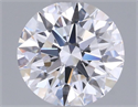 Lab Grown Diamond 1.05 Carats, Round with Ideal Cut, D Color, VVS2 Clarity and Certified by IGI