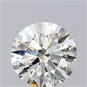 Natural Diamond 0.70 Carats, Round with Excellent Cut, K Color, SI1 Clarity and Certified by GIA