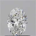 Diamante Natural 0.50 quilates, Ovalado , Color F, claridad VVS2 y certificado GIA