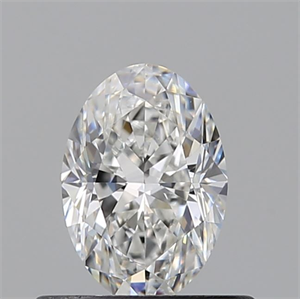 Foto Diamante Natural 0.50 quilates, Ovalado , Color F, claridad VVS2 y certificado GIA de