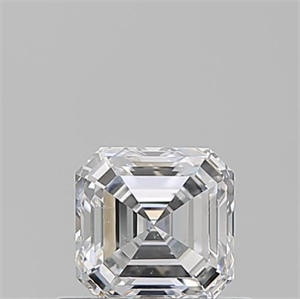 Foto Diamante Natural 0.53 quilates, Asscher , Color D, claridad SI1 y certificado GIA de