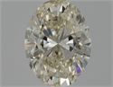 Natural Diamond 0.91 Carats, Oval with  Cut, L Color, VVS2 Clarity and Certified by GIA