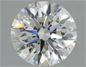 Natural Diamond 2.01 Carats, Round with Very Good Cut, H Color, VVS2 Clarity and Certified by GIA