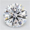 Lab Grown Diamond 2.59 Carats, Round with Ideal Cut, D Color, VVS1 Clarity and Certified by IGI