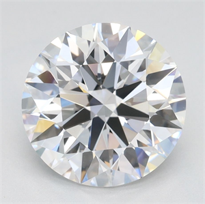Picture of Lab Grown Diamond 2.59 Carats, Round with Ideal Cut, D Color, VVS1 Clarity and Certified by IGI