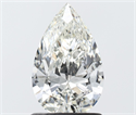 Natural Diamond 1.00 Carats, Pear with  Cut, H Color, VS2 Clarity and Certified by IGI