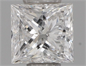 Natural Diamond 0.30 Carats, Princess with  Cut, E Color, SI1 Clarity and Certified by IGI