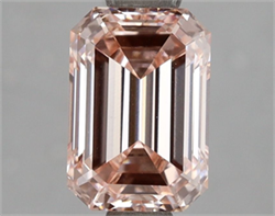 Picture of Lab Grown Diamond 1.94 Carats, Emerald with  Cut, Fancy Intense Pink Color, VS1 Clarity and Certified by IGI