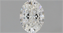 Natural Diamond 0.71 Carats, Oval with  Cut, H Color, VVS1 Clarity and Certified by GIA