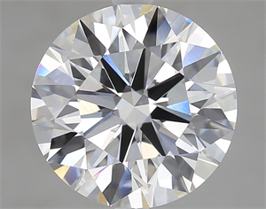 Picture of Lab Grown Diamond 3.43 Carats, Round with Excellent Cut, F Color, VS1 Clarity and Certified by GIA