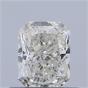 Natural Diamond 0.51 Carats, Radiant with  Cut, J Color, SI1 Clarity and Certified by GIA