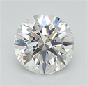 Lab Grown Diamond 1.08 Carats, Round with Ideal Cut, E Color, IF Clarity and Certified by IGI