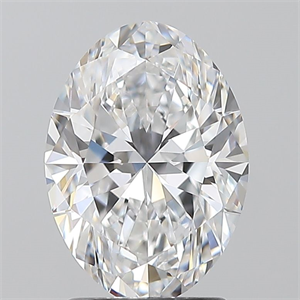 Foto Diamante Natural 2.01 quilates, Ovalado , Color D, claridad VVS1 y certificado GIA de