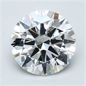 Natural Diamond 1.90 Carats, Round with Excellent Cut, D Color, VS2 Clarity and Certified by GIA