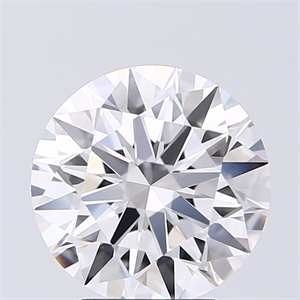 Picture of Lab Grown Diamond 3.02 Carats, Round with Excellent Cut, D Color, VVS2 Clarity and Certified by GIA