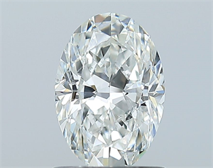 Picture of Natural Diamond 1.01 Carats, Oval with  Cut, G Color, SI2 Clarity and Certified by GIA