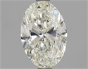Natural Diamond 1.30 Carats, Oval with  Cut, K Color, IF Clarity and Certified by GIA