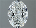Natural Diamond 1.80 Carats, Oval with  Cut, H Color, SI1 Clarity and Certified by GIA