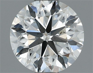 Picture of Natural Diamond 0.70 Carats, Round with Very Good Cut, H Color, SI1 Clarity and Certified by IGI
