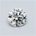 Diamante Natural 0.50 quilates, Redondo , Color I, claridad VVS1 y certificado GIA