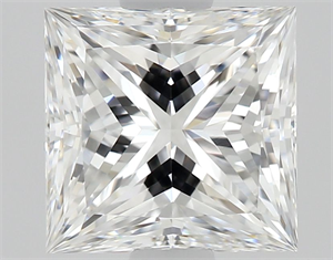 Picture of Natural Diamond 1.01 Carats, Princess with  Cut, E Color, VVS2 Clarity and Certified by GIA