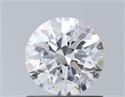 Natural Diamond 0.85 Carats, Round with Excellent Cut, H Color, VS2 Clarity and Certified by GIA
