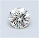 Natural Diamond 0.77 Carats, Round with Very Good Cut, K Color, I1 Clarity and Certified by GIA