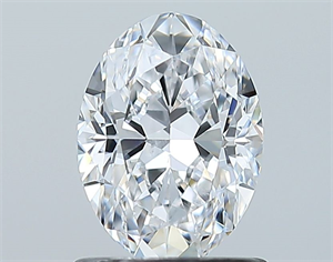 Foto Diamante Natural 1.01 quilates, Ovalado , Color D, claridad SI1 y certificado GIA de