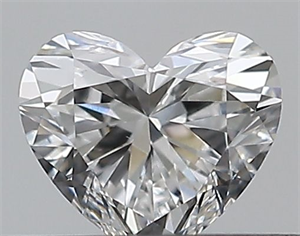 Picture of Natural Diamond 0.30 Carats, Heart with  Cut, E Color, VVS2 Clarity and Certified by GIA