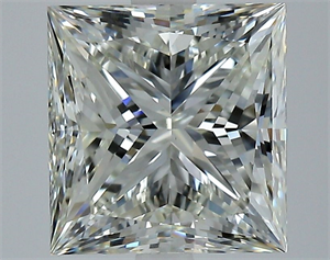 Picture of Natural Diamond 4.05 Carats, Princess with  Cut, I Color, VS1 Clarity and Certified by IGI
