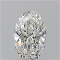 Diamante Natural 0.51 quilates, Ovalado , Color H, claridad VVS2 y certificado GIA