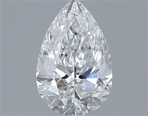 Picture of Natural Diamond 0.40 Carats, Pear with  Cut, E Color, VS2 Clarity and Certified by GIA